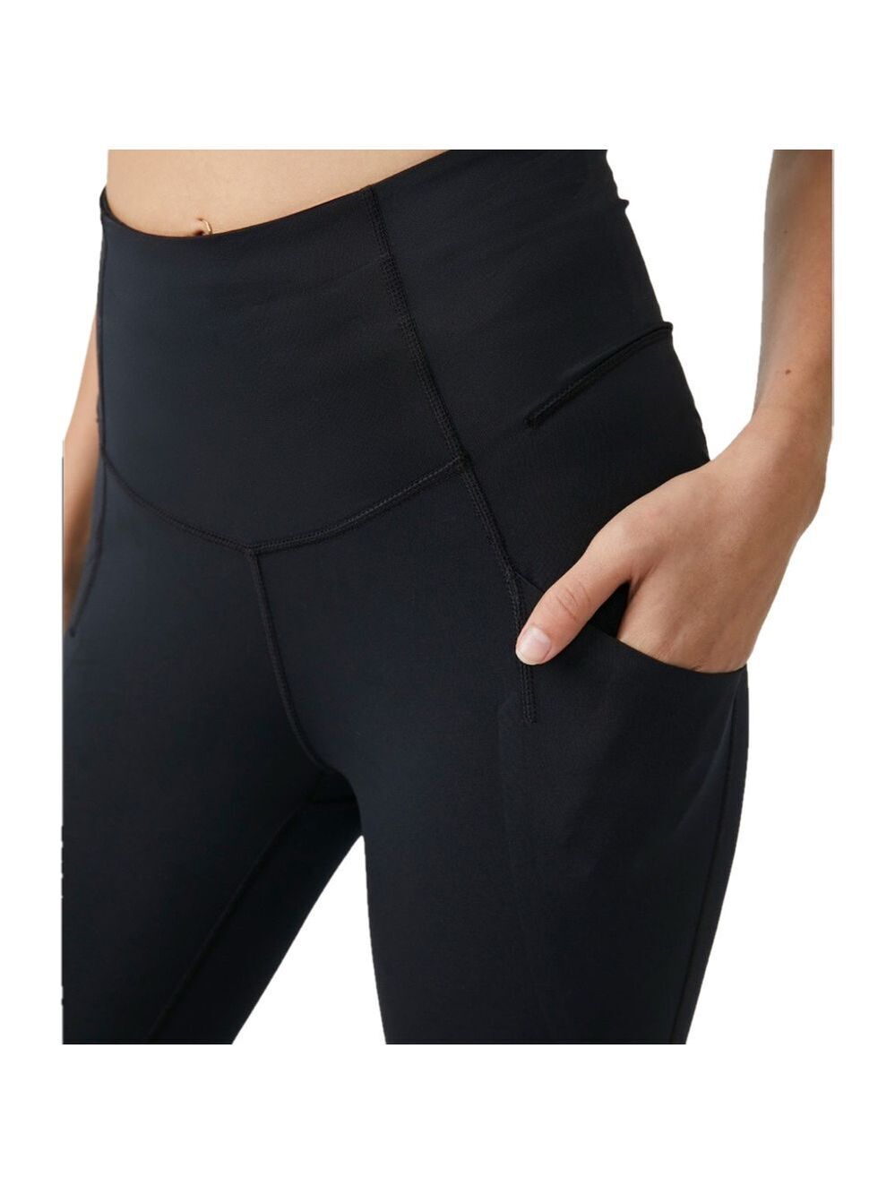 Free People Movement Women's Set The Pace Leggings Size M Blue Pockets Run Yoga